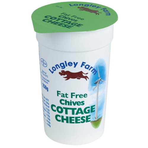 Blas ar Fwyd site Longley Farm Cottage Cheese Virtually Fat Free